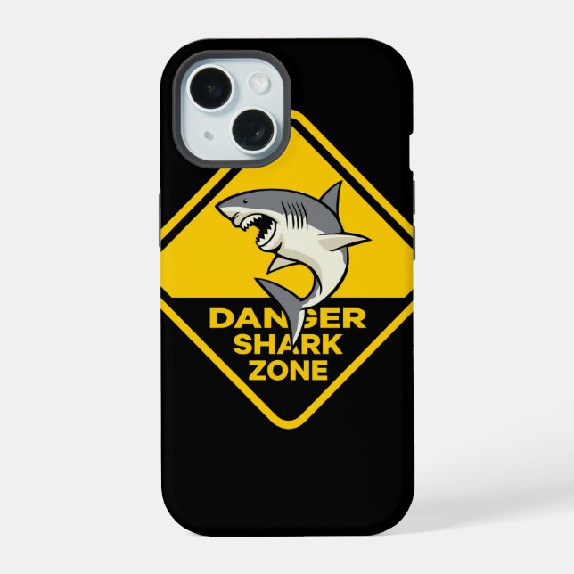 Danger Shark Zone Iphone Case (Back)