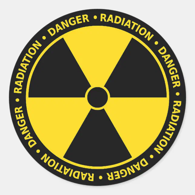 Round Danger Sticker Danger Sign Classic Round Sticker | Zazzle