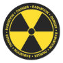Danger Sign Classic Round Sticker