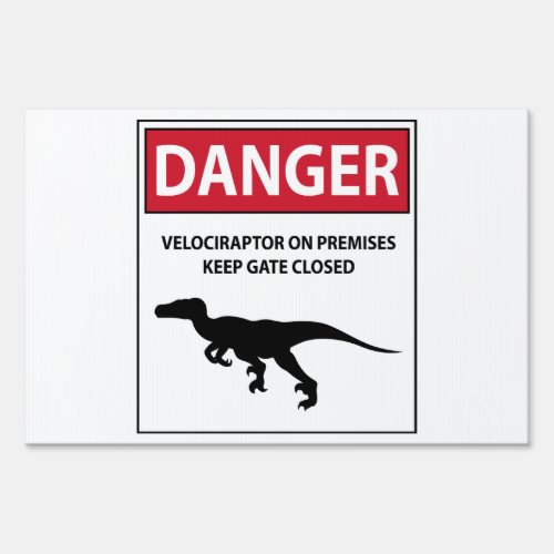 Danger Sign Raptors