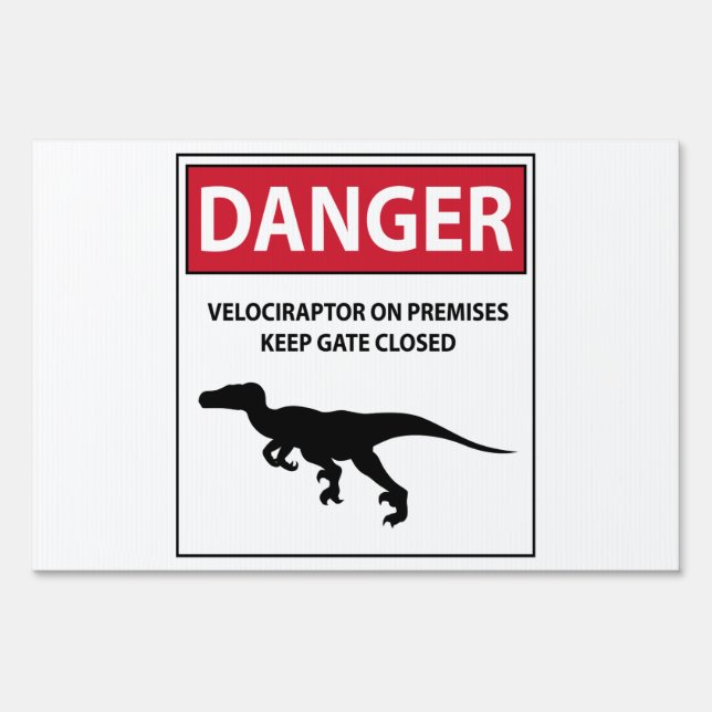 Danger Sign (Raptors) (Front)