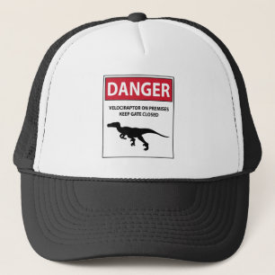 Danger Sign (Raptors) Trucker Hat