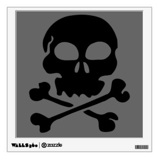 Danger Skull and Crossbones Wall Decal