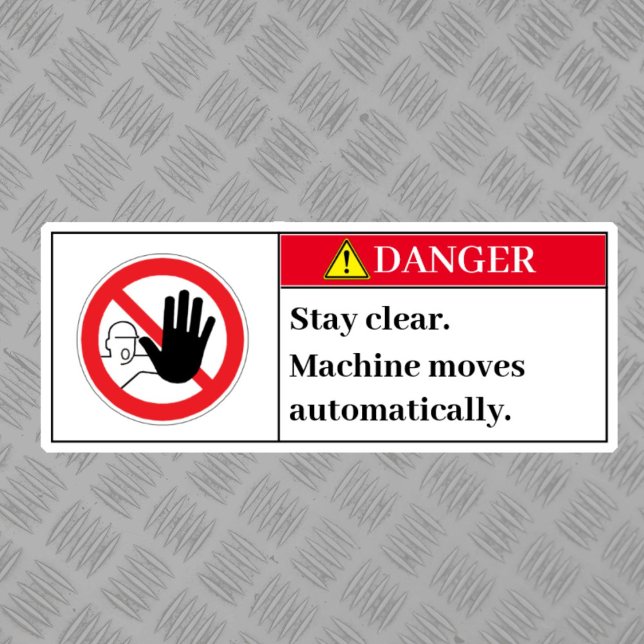 Danger Stay Clear Label (Creator Uploaded)