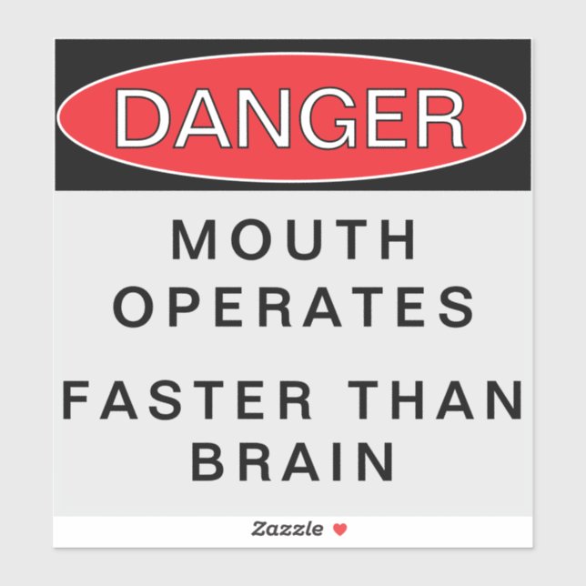 DANGER  STICKER (Sheet)