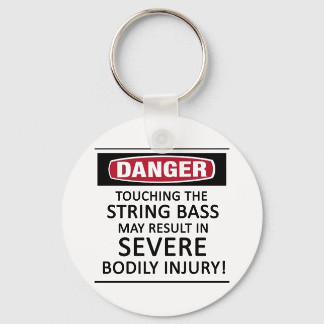 Danger String Bass Keychain (Front)