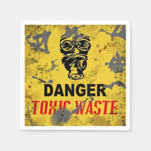 Danger Toxic Waste Halloween  Napkins