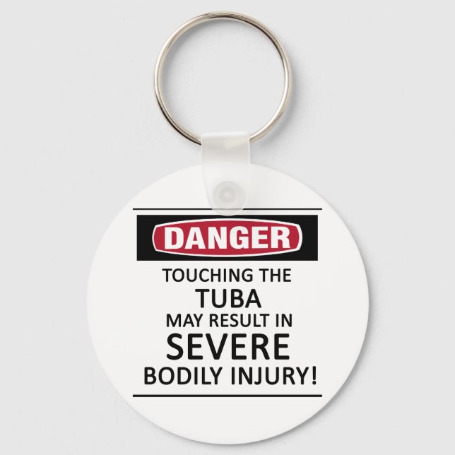 Danger Tuba Keychain (Front)