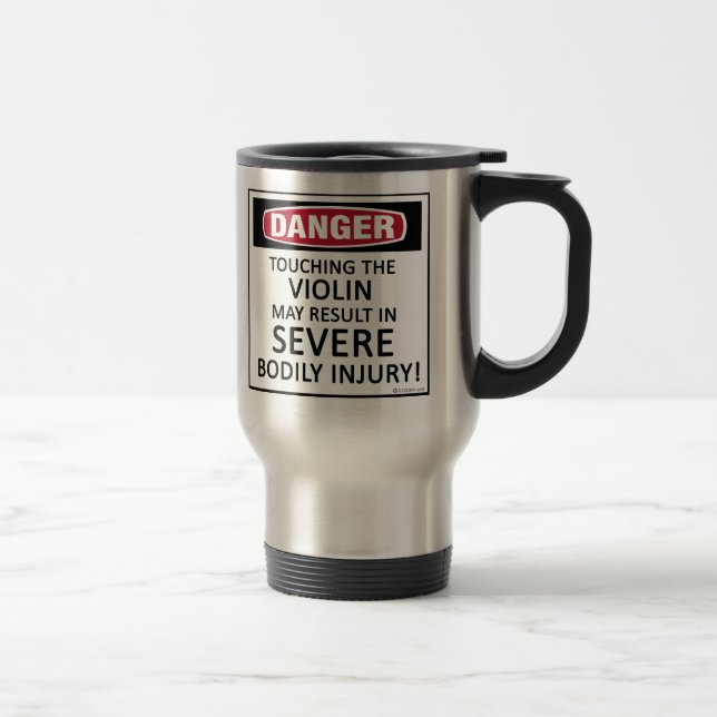 Danger Violin Travel Mug (Right)