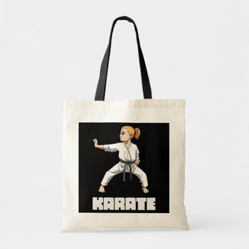 Dangerous and Cute Karate Girl  Tote Bag