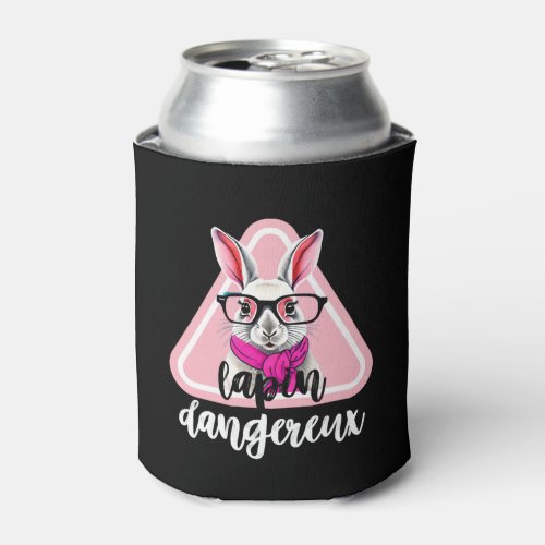 dangerous bunny funny happy easter day tshirt can cooler