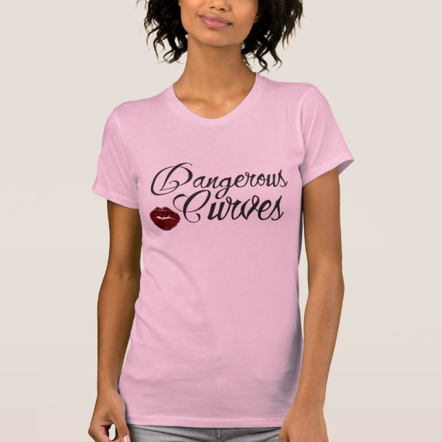 Dangerous Curves - ladies tee (Front)
