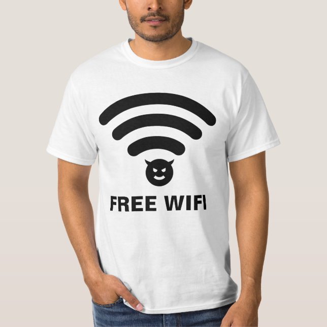 Dangerous Free Wifi T-Shirt (Front)