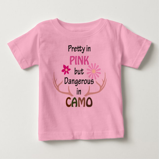 Dangerous in Camo Baby T-Shirt (Front)