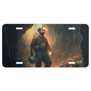 Dangerous Mines License Plate