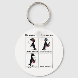 dangerous penguins keychain