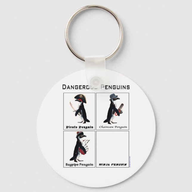 dangerous penguins keychain (Front)