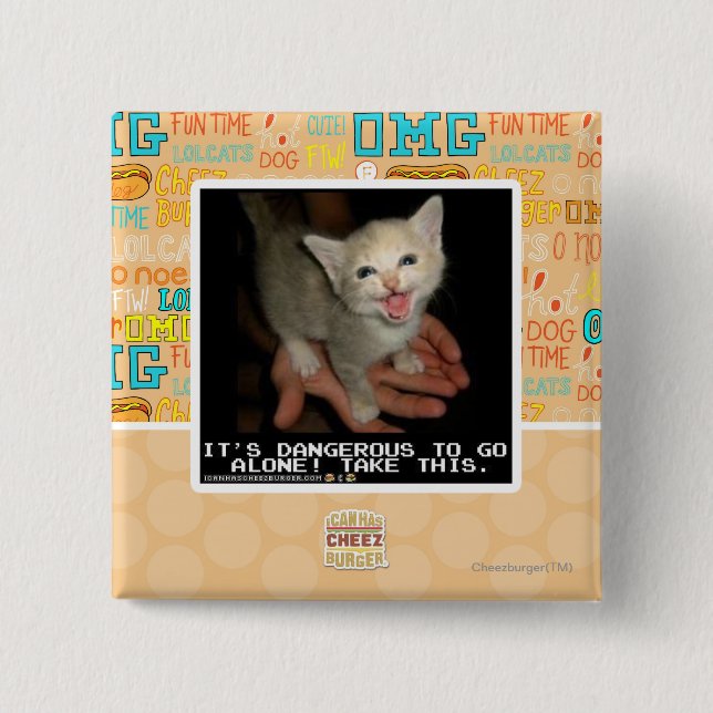 Dangerous Pinback Button (Front)