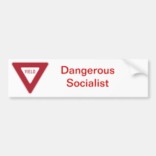 Dangerous Socialist Bumper stciker Sticker