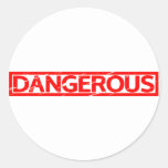 Dangerous Stamp Classic Round Sticker