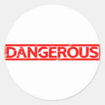 Dangerous Stamp Classic Round Sticker