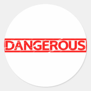 Dangerous Stamp Classic Round Sticker
