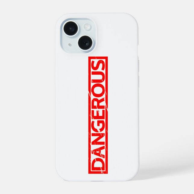 Dangerous Stamp Iphone Case (Back)
