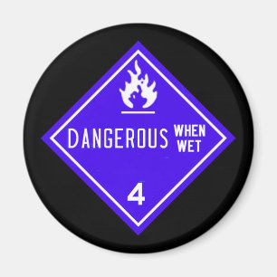 dangerous when wet magnet