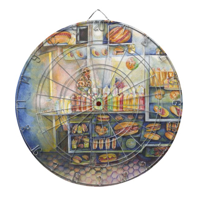 Dangerously Close To Fun Dart Board (Front)