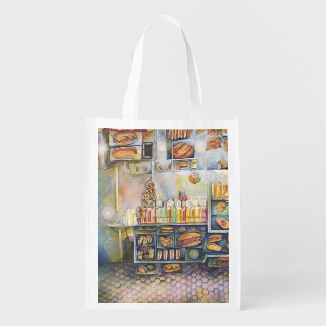 Dangerously Close To Fun Grocery Bag (Front)