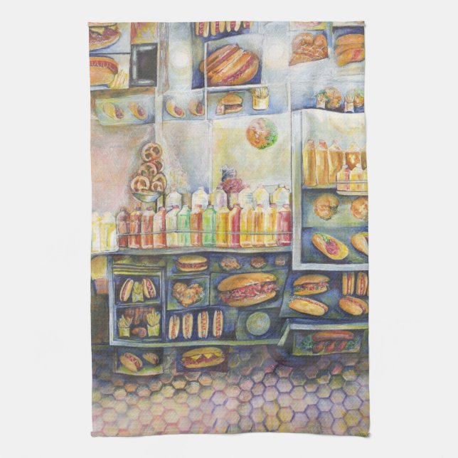 Dangerously Close To Fun Kitchen Towel (Vertical)