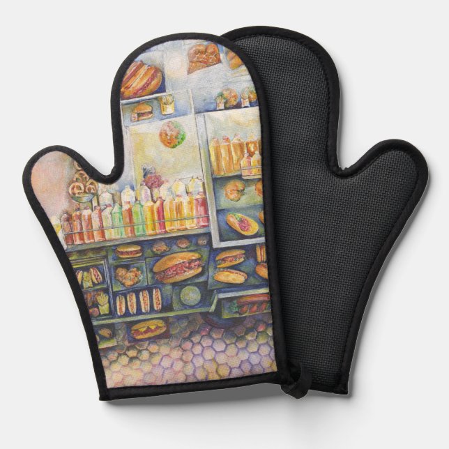 Dangerously Close to Fun Oven Mitt (Front/Back)