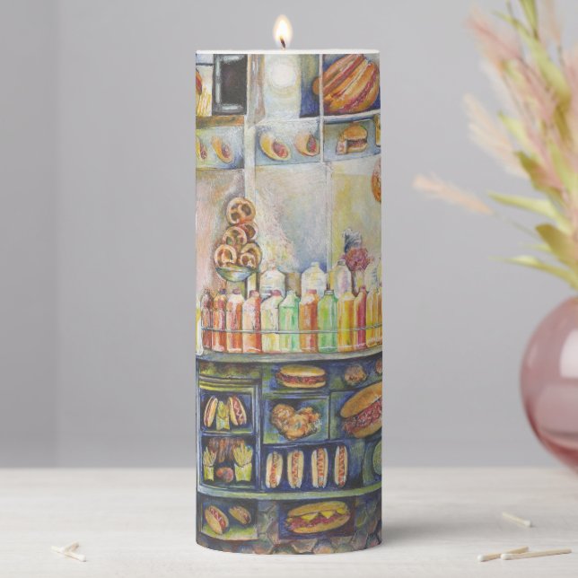 Dangerously close to Fun Pillar Candle (In Situ)