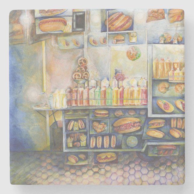 Dangerously Close To Fun Stone Coaster (Front)