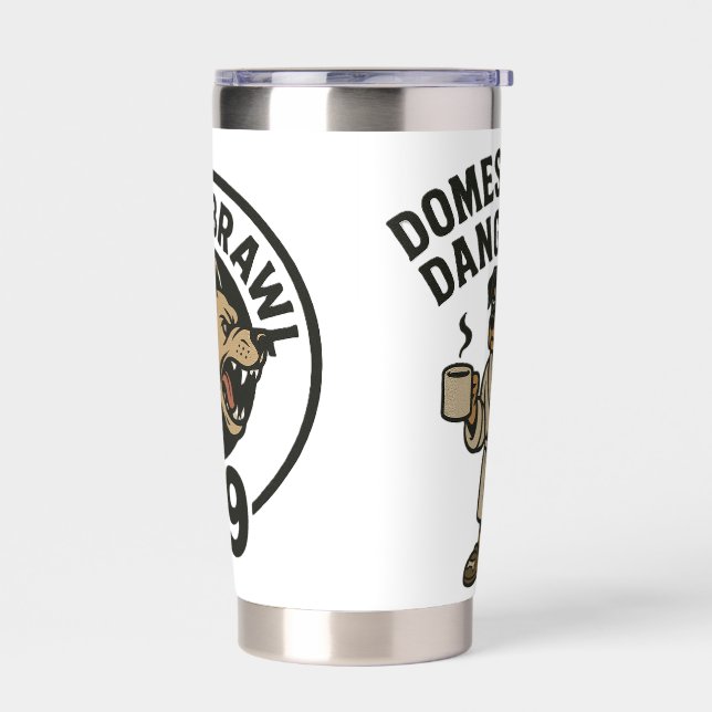 Dangerously Domestic Insulated Tumbler (Left)