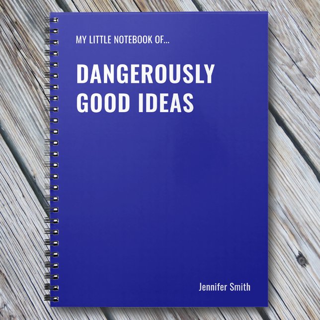 Dangerously Good Ideas Funny Quote Notebook (Creator Uploaded)