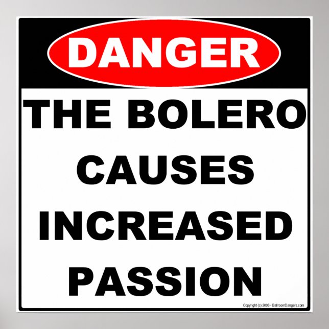 Dangers of Bolero Poster (Front)
