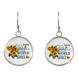 Dangle Earrings – Let Your Smile Change the World