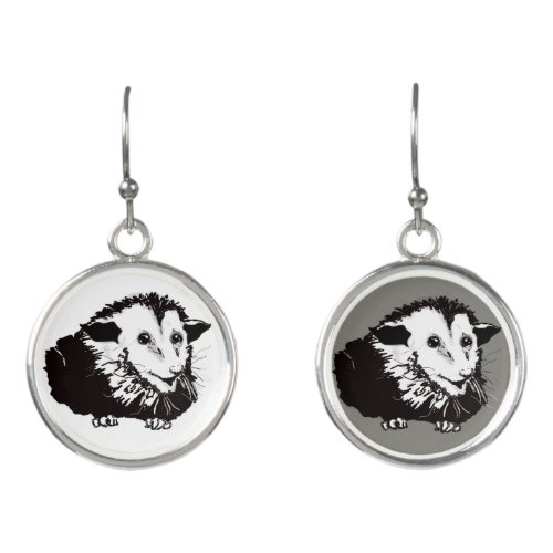 Dangling Earings with Possum Earrings