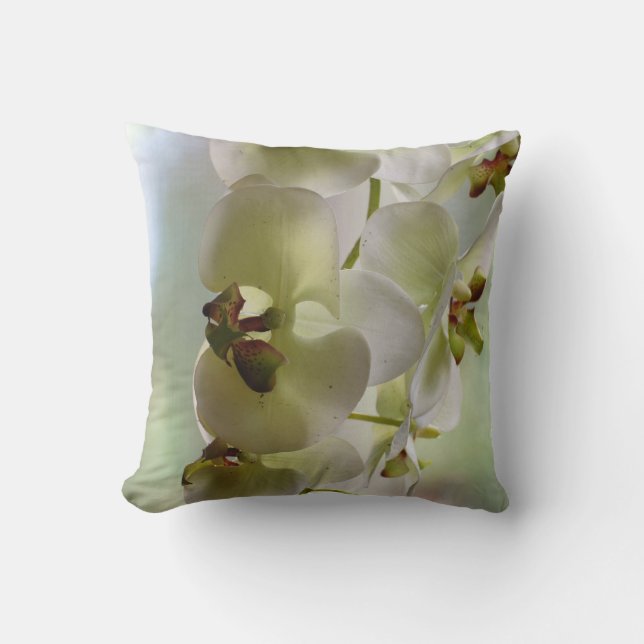 Dangling Orchids Pillow (Front)