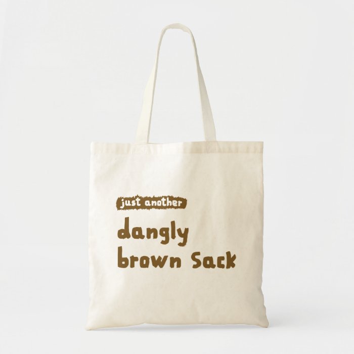 Dangly Brown Sack Canvas Bag