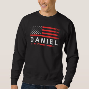 Daniel American Flag For Daniel Sweatshirt