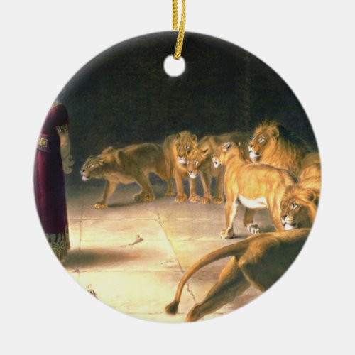 Daniel Answer To King In Lions Den Briton Riviere Ceramic Ornament
