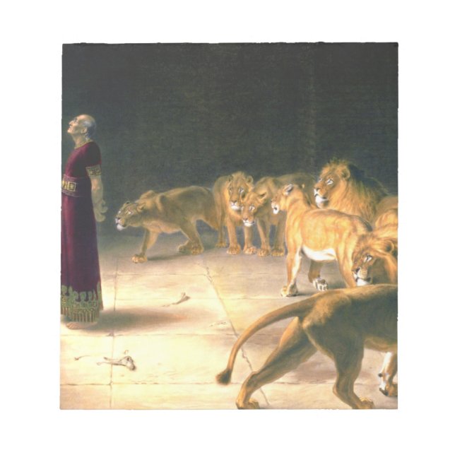Daniel Answer To King In Lions Den Briton Riviere Notepad (Front)