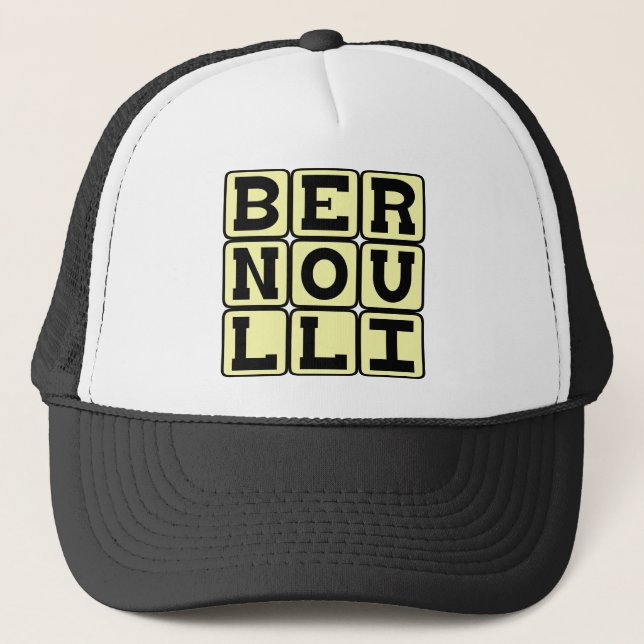 Daniel Bernoulli, of Bernoulli's Principle Trucker Hat (Front)