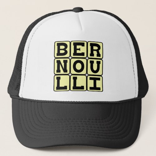 Daniel Bernoulli of the Bernoulli Principle Trucker Hat