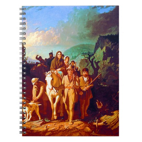Daniel Boone escorting Settlers at Cumberland Gap Notebook