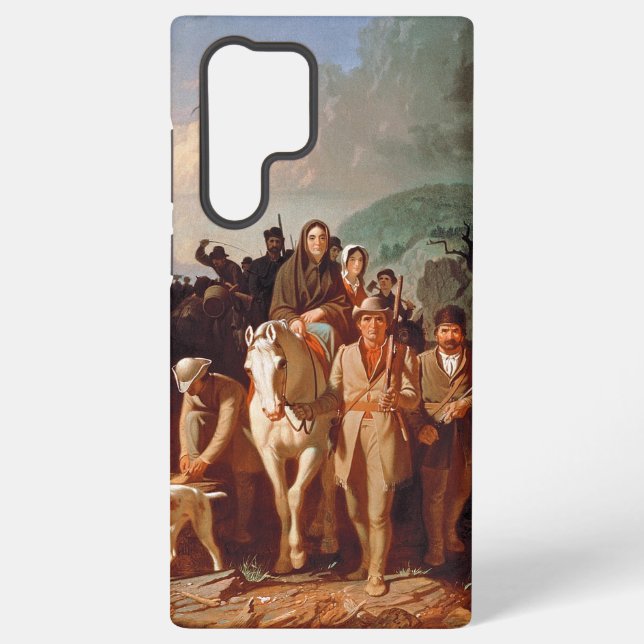 Daniel Boone escorting settlers  Samsung Galaxy Case (Back)
