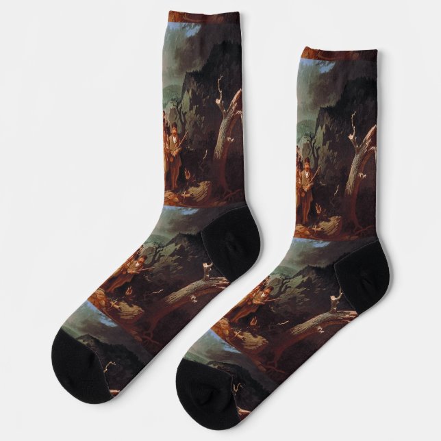 Daniel Boone escorting settlers  Socks (Left)