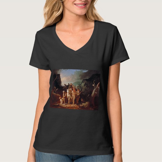 Daniel Boone escorting settlers  T-Shirt (Front)